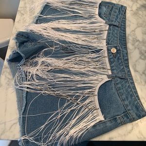 Fringe shorts